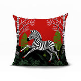 Asty Zebra Reversible Indoor/Outdoor Square Pillow
