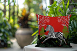 Asty Zebra Reversible Indoor/Outdoor Square Pillow