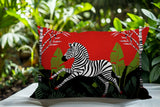 Asty Zebra Reversible Indoor/Outdoor Square Pillow