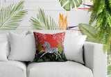 Asty Zebra Reversible Indoor/Outdoor Square Pillow