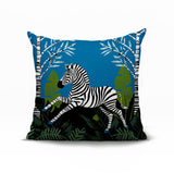 Asty Zebra Reversible Indoor/Outdoor Square Pillow