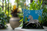 Asty Zebra Reversible Indoor/Outdoor Square Pillow