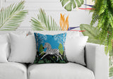Asty Zebra Reversible Indoor/Outdoor Square Pillow