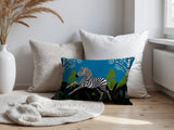 Asty Zebra Reversible Indoor/Outdoor Square Pillow