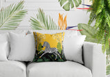 Asty Zebra Reversible Indoor/Outdoor Square Pillow