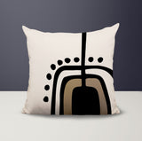 Atan Abstract Reversible Indoor/Outdoor Square Pillow