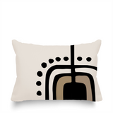 Atan Abstract Reversible Indoor/Outdoor Rectangular Pillow