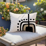 Atan Abstract Reversible Indoor/Outdoor Rectangular Pillow