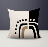 Atan Abstract Reversible Indoor/Outdoor Square Pillow