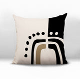 Atan Abstract Reversible Indoor/Outdoor Square Pillow