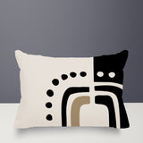 Atan Abstract Reversible Indoor/Outdoor Rectangular Pillow
