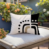 Atan Abstract Reversible Indoor/Outdoor Rectangular Pillow