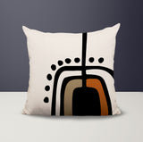 Atan Abstract Reversible Indoor/Outdoor Square Pillow
