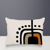 Atan Abstract Reversible Indoor/Outdoor Rectangular Pillow