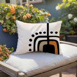 Atan Abstract Reversible Indoor/Outdoor Rectangular Pillow