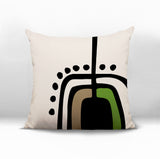 Atan Abstract Reversible Indoor/Outdoor Square Pillow