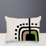 Atan Abstract Reversible Indoor/Outdoor Rectangular Pillow