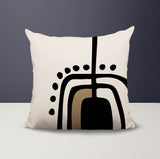 Atan Abstract Reversible Indoor/Outdoor Square Pillow
