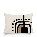 Atan Abstract Reversible Indoor/Outdoor Rectangular Pillow