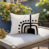 Atan Abstract Reversible Indoor/Outdoor Rectangular Pillow