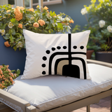 Atan Abstract Reversible Indoor/Outdoor Rectangular Pillow