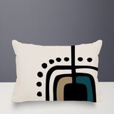 Atan Abstract Reversible Indoor/Outdoor Rectangular Pillow
