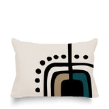 Atan Abstract Reversible Indoor/Outdoor Rectangular Pillow