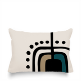 Atan Abstract Reversible Indoor/Outdoor Rectangular Pillow