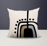 Atan Abstract Reversible Indoor/Outdoor Square Pillow