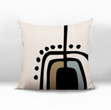 Atan Abstract Reversible Indoor/Outdoor Square Pillow