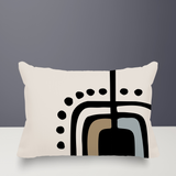 Atan Abstract Reversible Indoor/Outdoor Rectangular Pillow