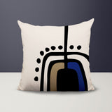 Atan Abstract Reversible Indoor/Outdoor Square Pillow
