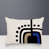 Atan Abstract Reversible Indoor/Outdoor Rectangular Pillow