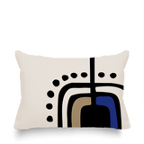 Atan Abstract Reversible Indoor/Outdoor Rectangular Pillow