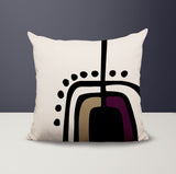 Atan Abstract Reversible Indoor/Outdoor Square Pillow