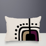 Atan Abstract Reversible Indoor/Outdoor Rectangular Pillow
