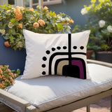 Atan Abstract Reversible Indoor/Outdoor Rectangular Pillow