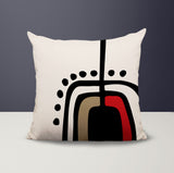 Atan Abstract Reversible Indoor/Outdoor Square Pillow