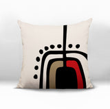 Atan Abstract Reversible Indoor/Outdoor Square Pillow