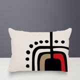 Atan Abstract Reversible Indoor/Outdoor Rectangular Pillow