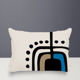 Atan Abstract Reversible Indoor/Outdoor Rectangular Pillow