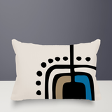 Atan Abstract Reversible Indoor/Outdoor Rectangular Pillow