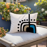 Atan Abstract Reversible Indoor/Outdoor Rectangular Pillow