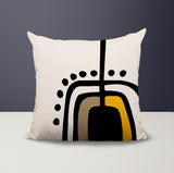Atan Abstract Reversible Indoor/Outdoor Square Pillow