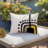 Atan Abstract Reversible Indoor/Outdoor Rectangular Pillow