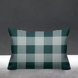 Autumn Plaid Striped Reversible Indoor/Outdoor Rectangular Pillow