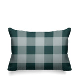 Autumn Plaid Striped Reversible Indoor/Outdoor Rectangular Pillow