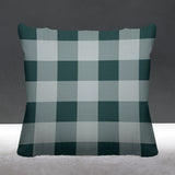 Autumn Plaid Striped Reversible Indoor/Outdoor Square Pillow