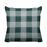 Autumn Plaid Striped Reversible Indoor/Outdoor Square Pillow