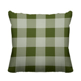 Autumn Plaid Striped Reversible Indoor/Outdoor Square Pillow